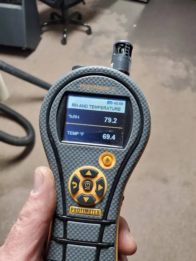 Moisture meter humidity assessment for Fire & Smoke Damage Restoration in Central City