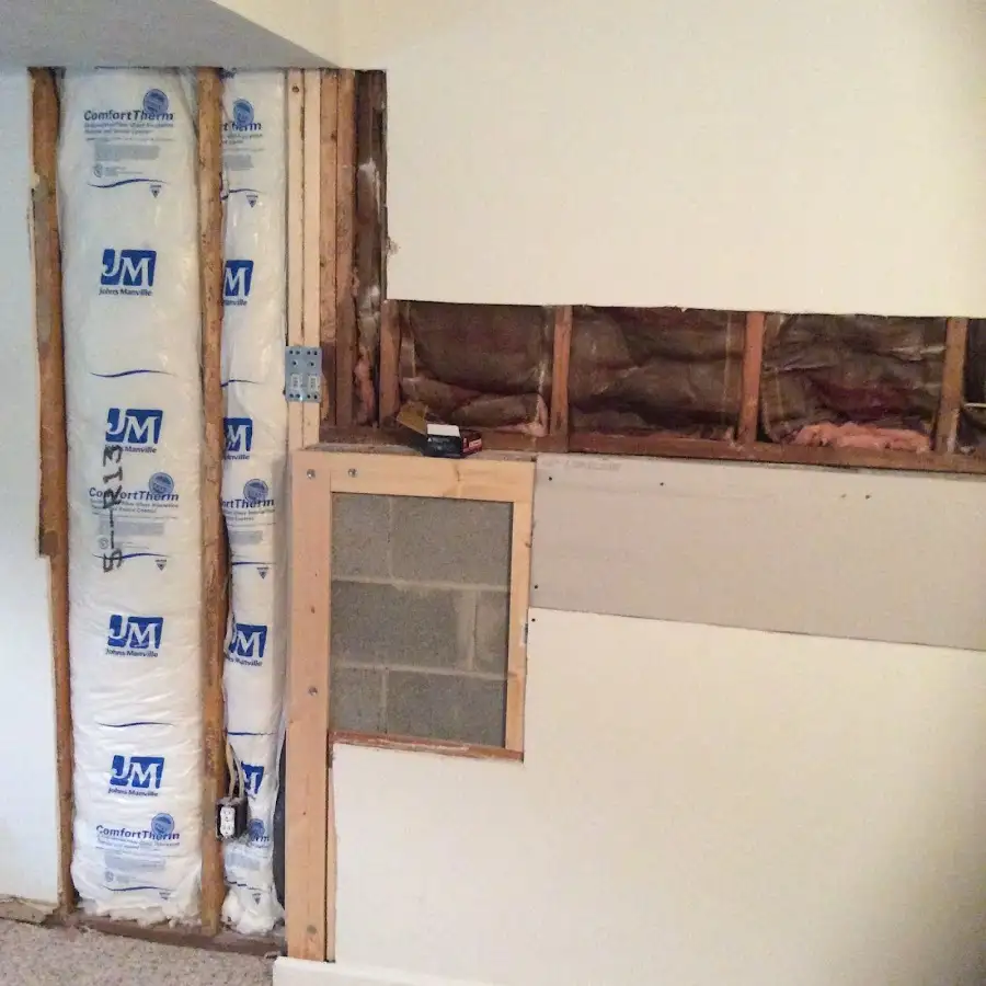 Wall insulation replacement during Contents Cleaning & Restoration in Central City